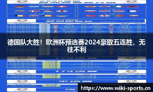 德国队大胜！欧洲杯预选赛2024豪取五连胜，无往不利
